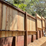 Decorative wood fence