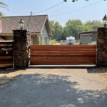 Custom wood gate