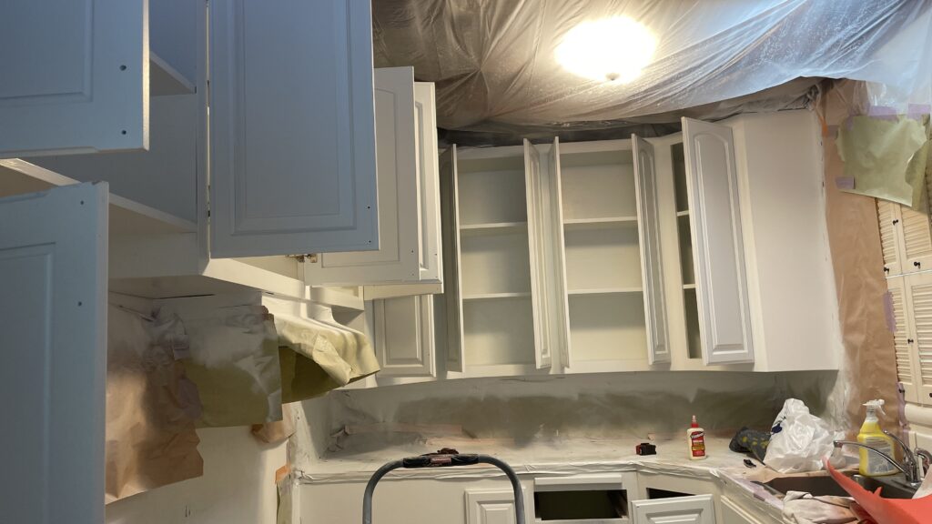 Paint the cabinets